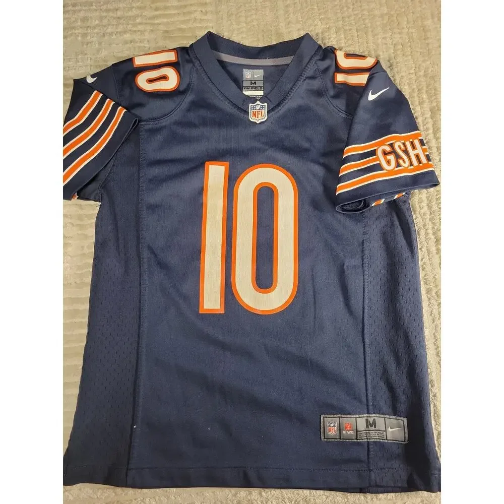 Nike Mitch Trubisky Chicago Bears Jersey Youth Medium 10-12 Football Boys Kids